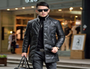 Leather Puffer Jacket